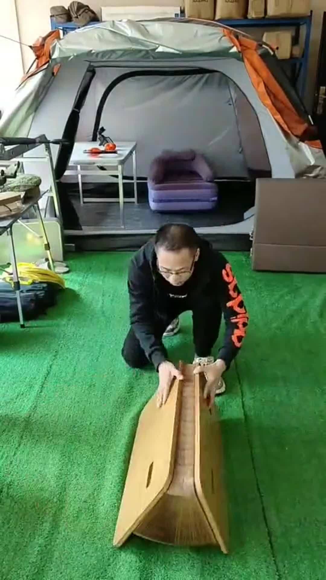 焊工自制单人折叠床图片