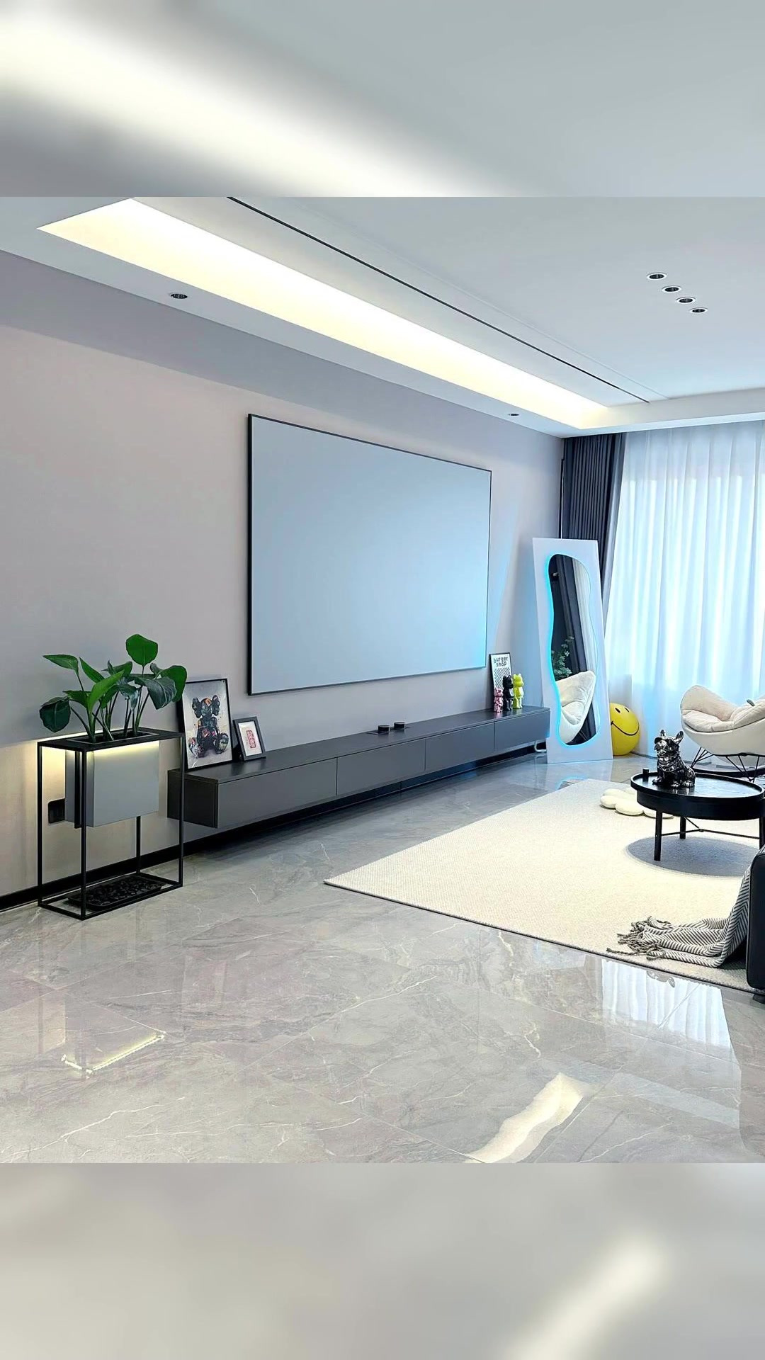 极简客厅电视墙造型样式