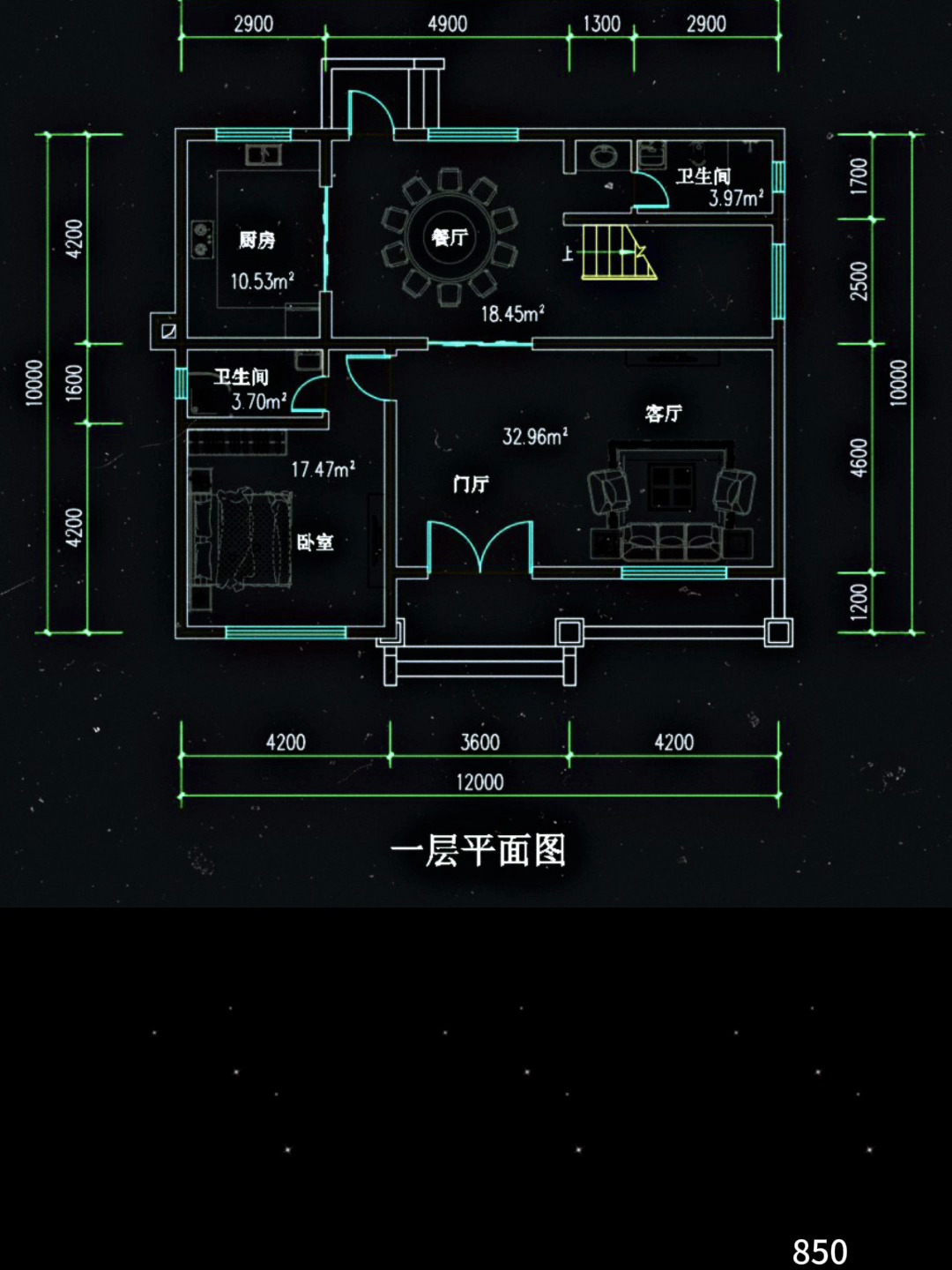 12米×10米二层带阳台设计 农村建房这个布局咋样?