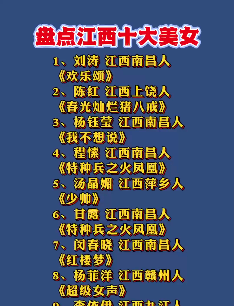 江西十大 魅力榜单 揭晓相关图片4