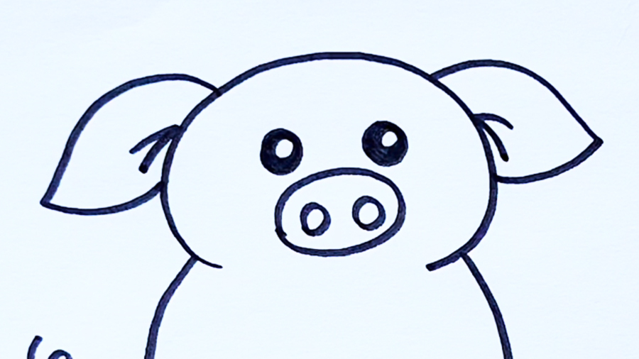 教你这样画小猪,一学就会!