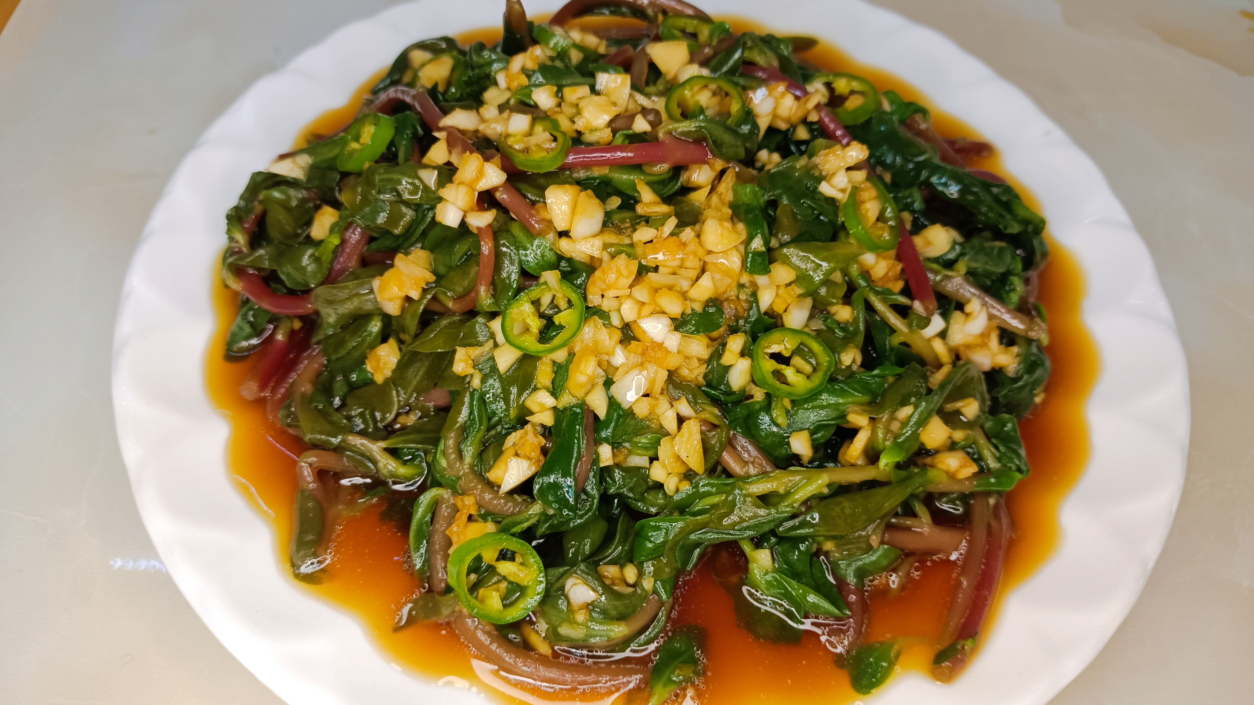 凉拌马齿苋好吃开胃,夏天必吃的一道凉拌菜