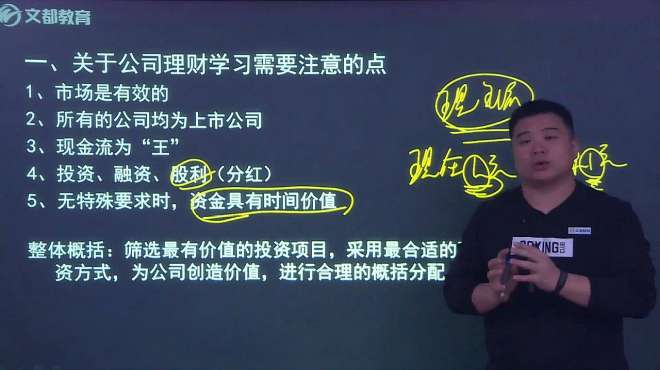 [图]文都教育2021考研金融硕士431系统知识精讲班公司理财（张良）