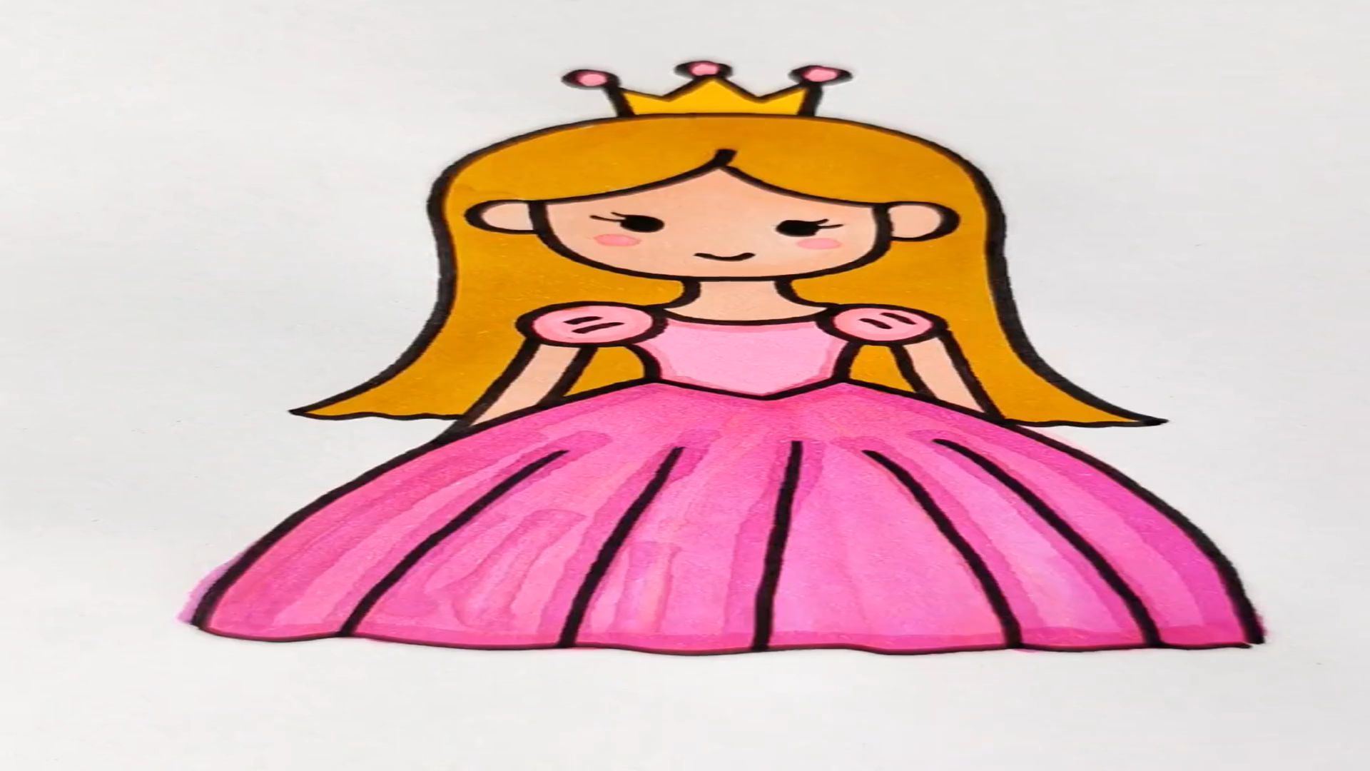 简单的字母就能画一个美丽的小公主真的是太有趣了快让孩子试试吧