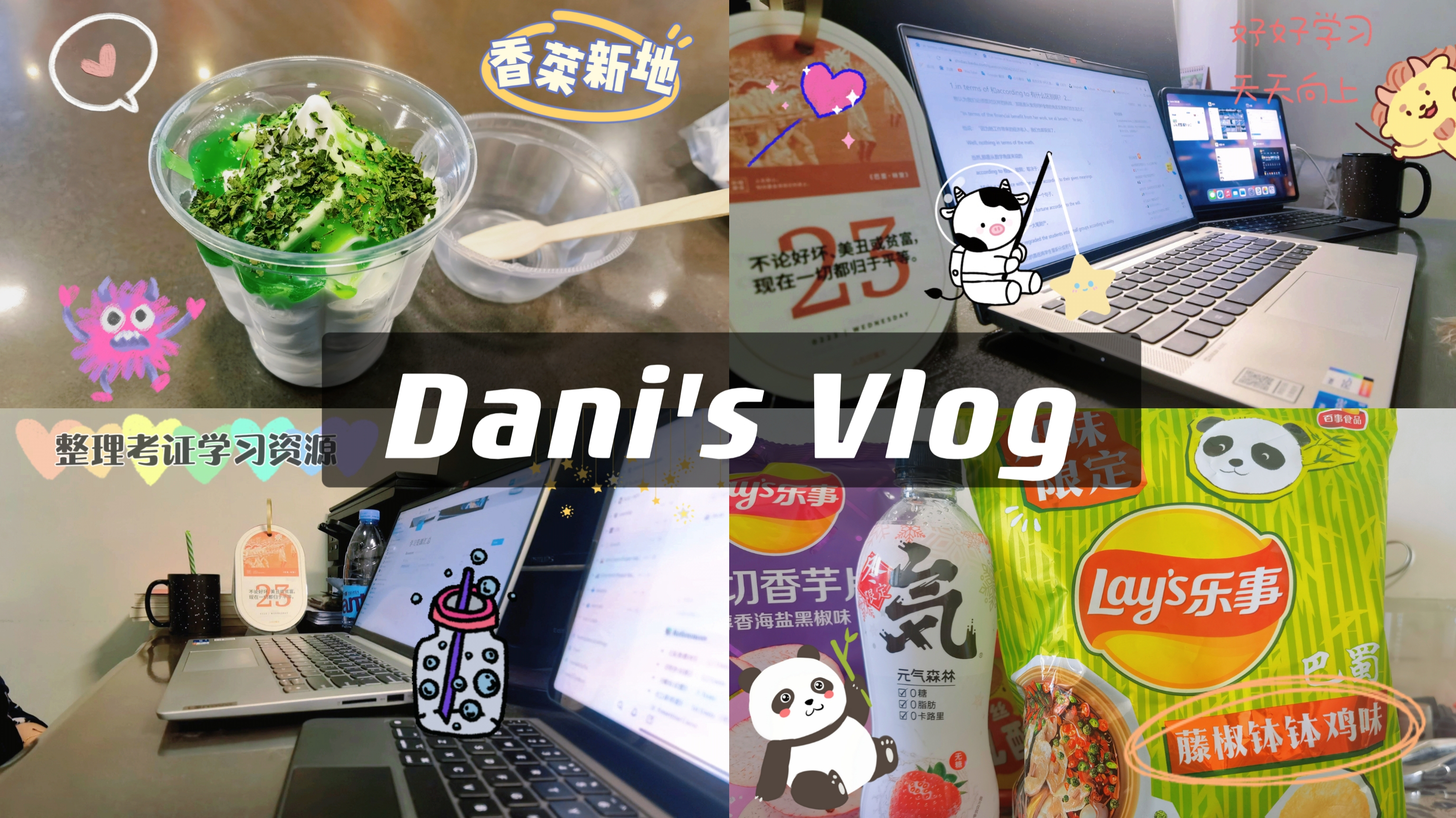 Vlog.95|藤椒钵钵鸡味薯片+备考学习资源整理|985研究生