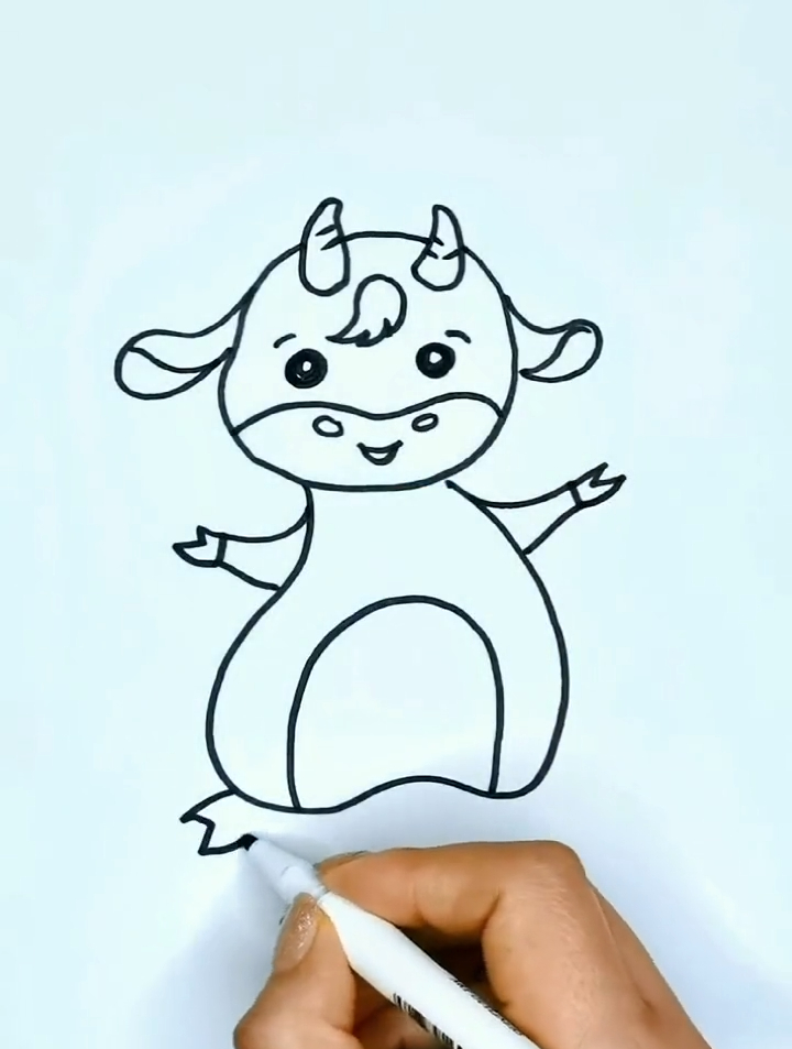 十二生肖牛的画法图片