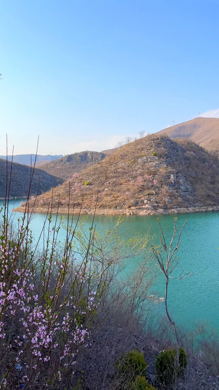 在香泉水库,欣赏那一抹春色-度小视