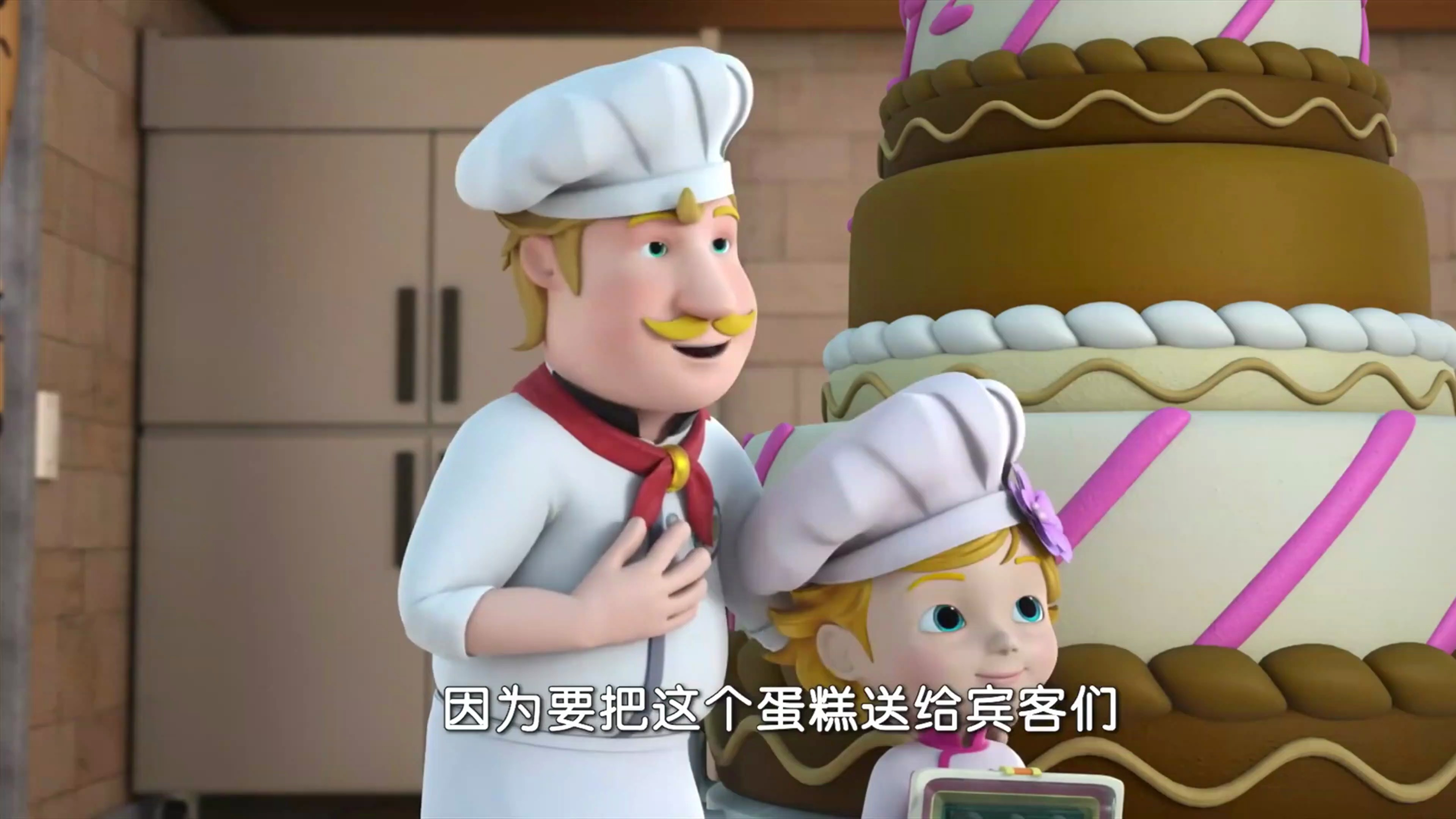 超级飞侠:女孩装饰蛋糕,乐迪也有了兴趣,想动手自己尝试一下
