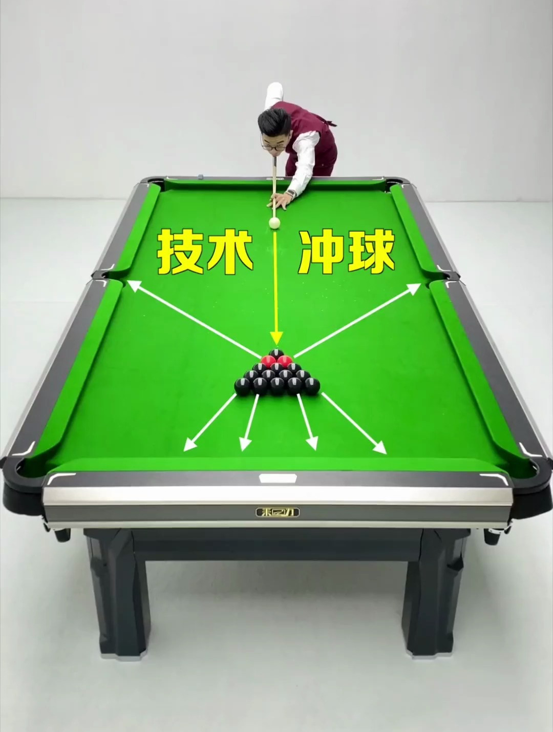 要想大力出奇迹冲球必须要大力开球就得帅起来