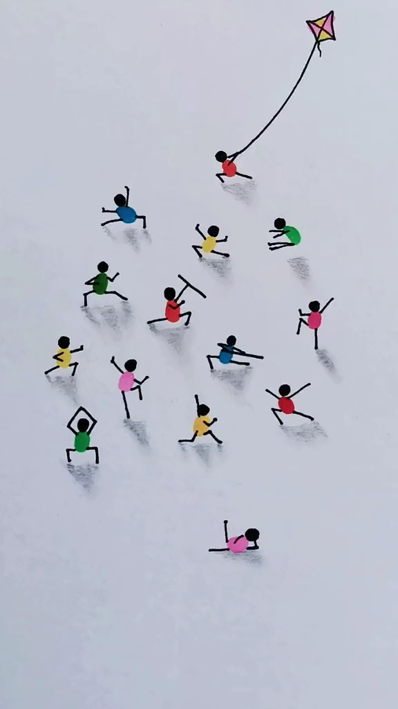 一个会功夫立体小人 简笔画教程-度小视