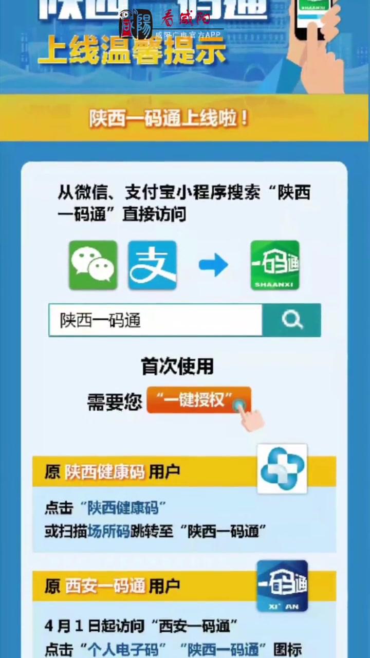 陕西一码通今日正式上线!