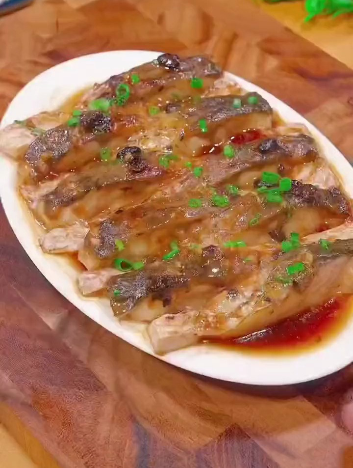 广东家常菜豉汁蒸鱼腩,鲜香嫩滑又下饭-度小视