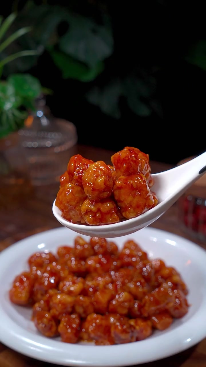 孩子喜欢的糖醋樱桃肉,自己在家就能做,简单又好吃