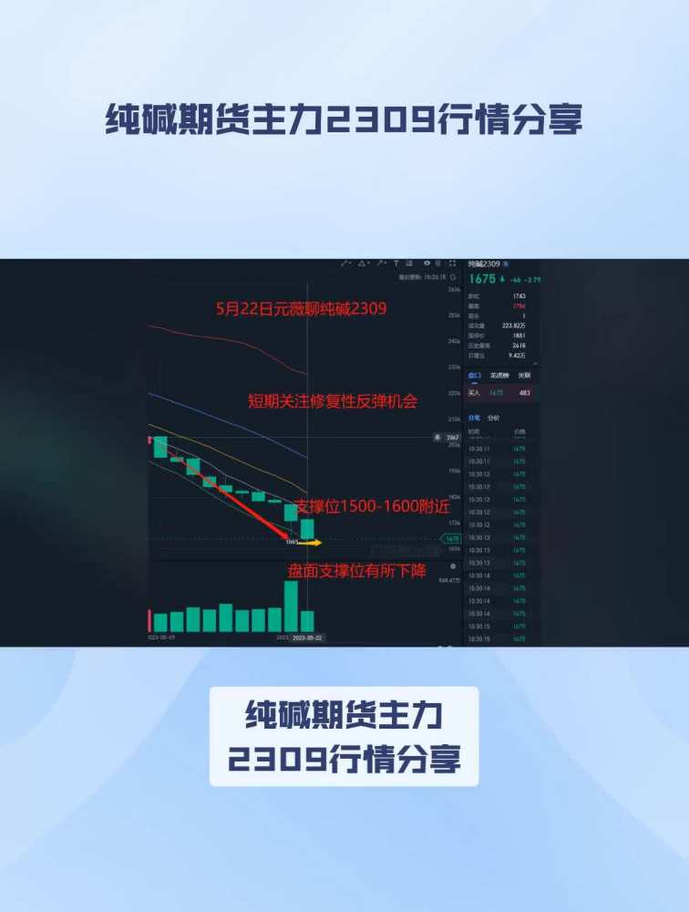 纯碱期货主力2309行情分享,财经,金融市场,好看视频