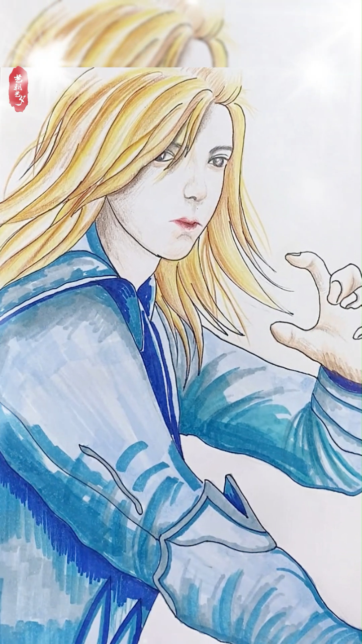 老爸画的戴沐白vs我画的你们觉得谁画得好