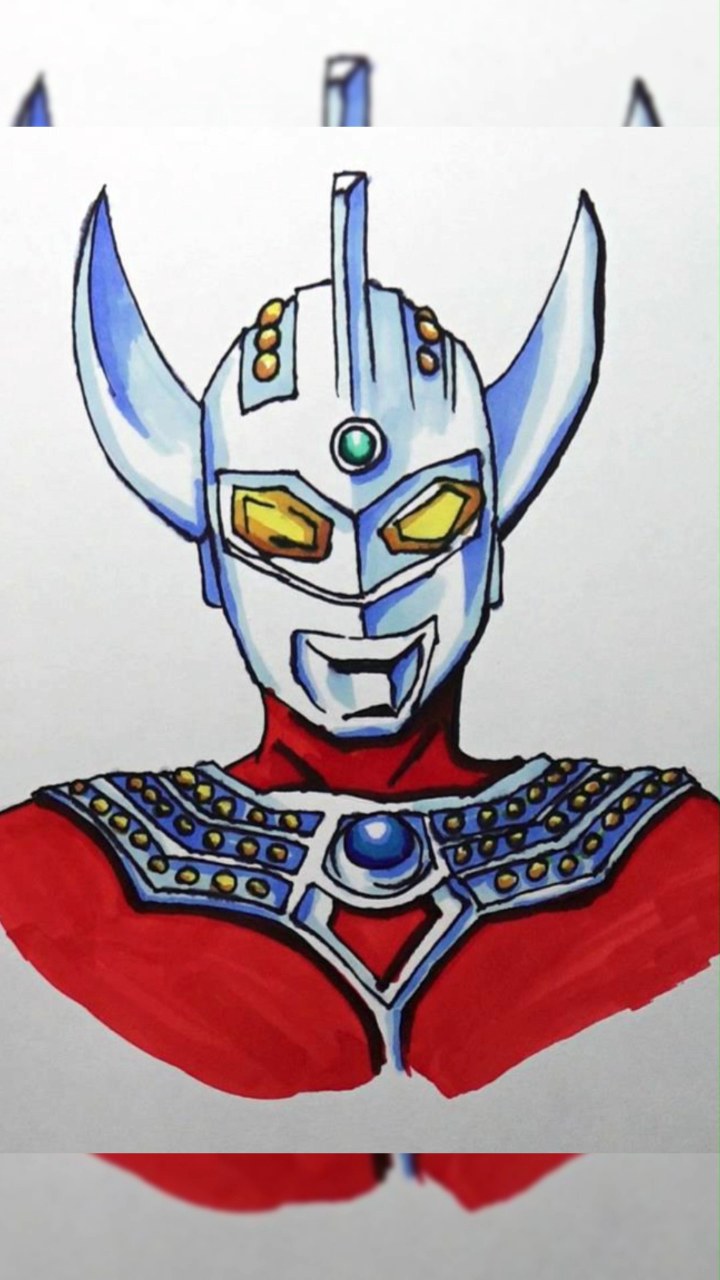 老爸画的泰罗奥特曼vs我画的你们觉得谁画得好