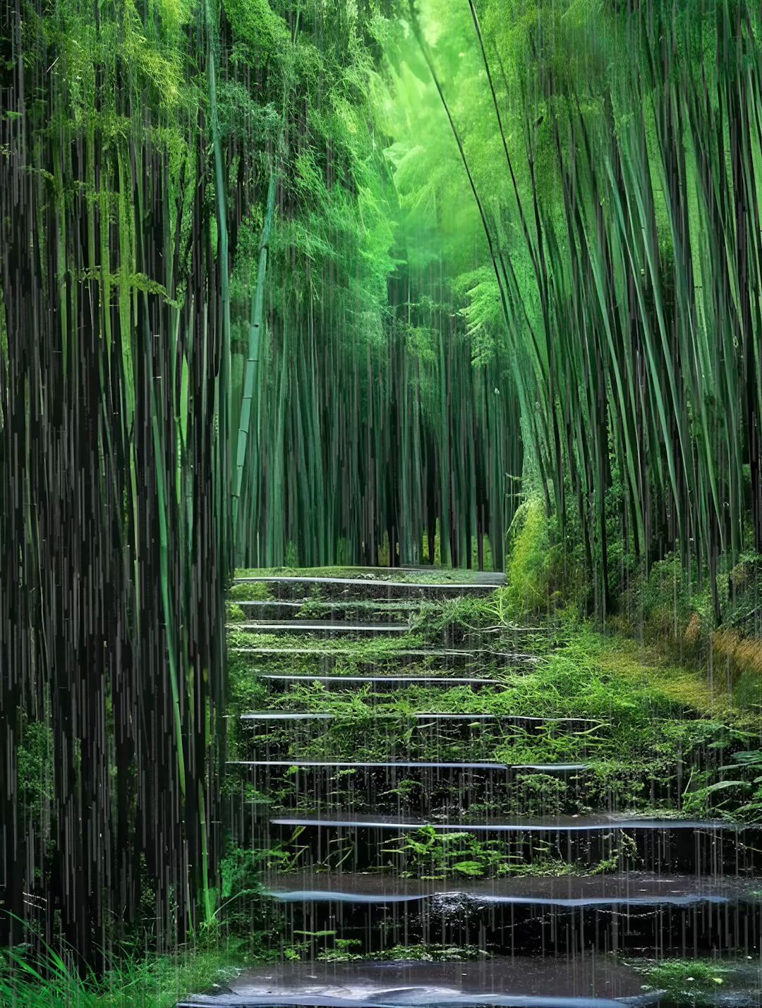 竹海惹了骤雨,浓墨惹了相思
