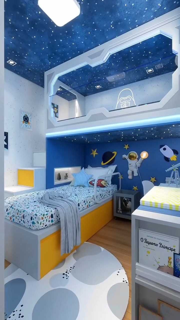 太空童站星际探索 豪宅设计 儿童空间 儿童房设计 儿童乐园