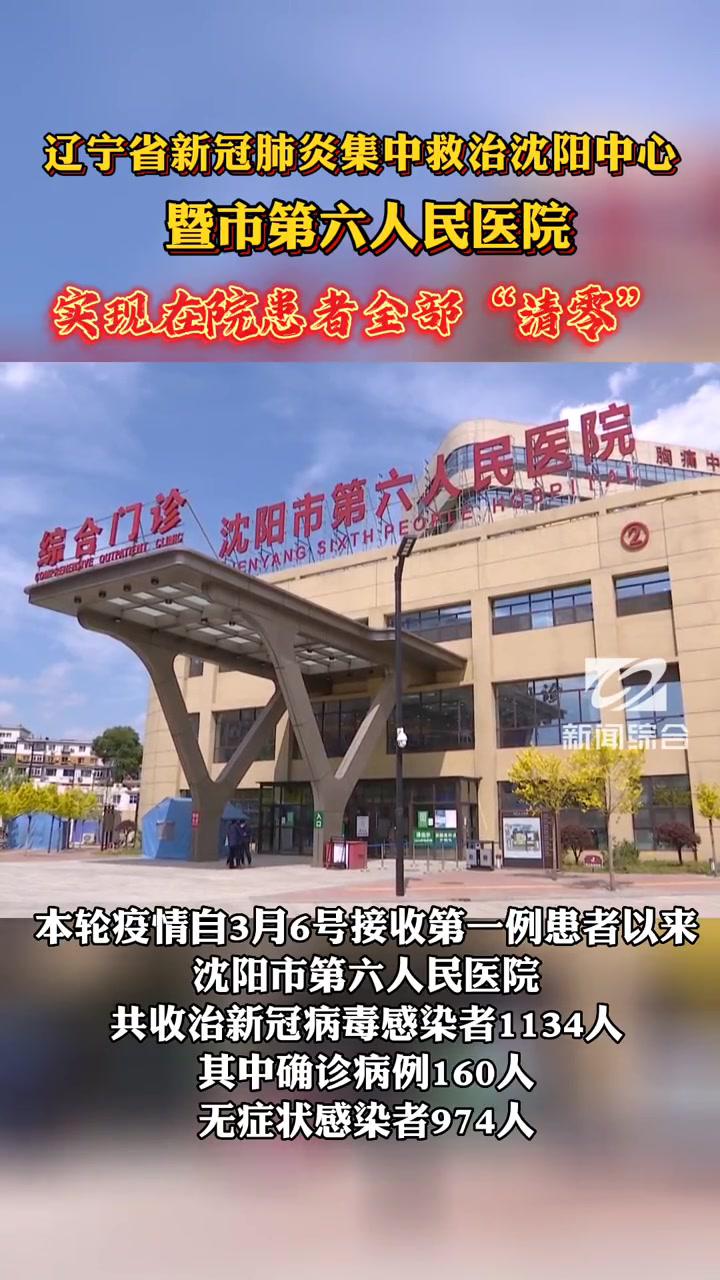 5月6日辽宁沈阳辽宁省新冠肺炎集中救治沈阳中心暨市第六人民医院实现