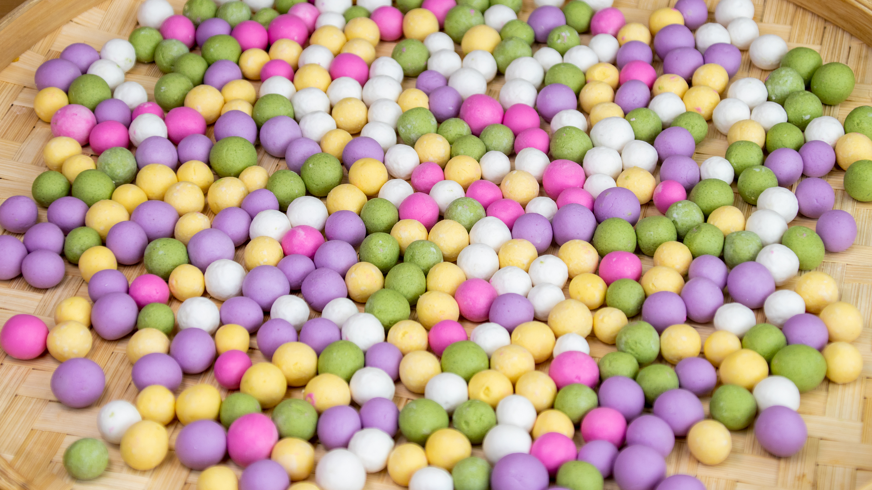 彩色小汤圆简单做法,配方比例详细,筋道Q弹好吃,年夜饭露一手