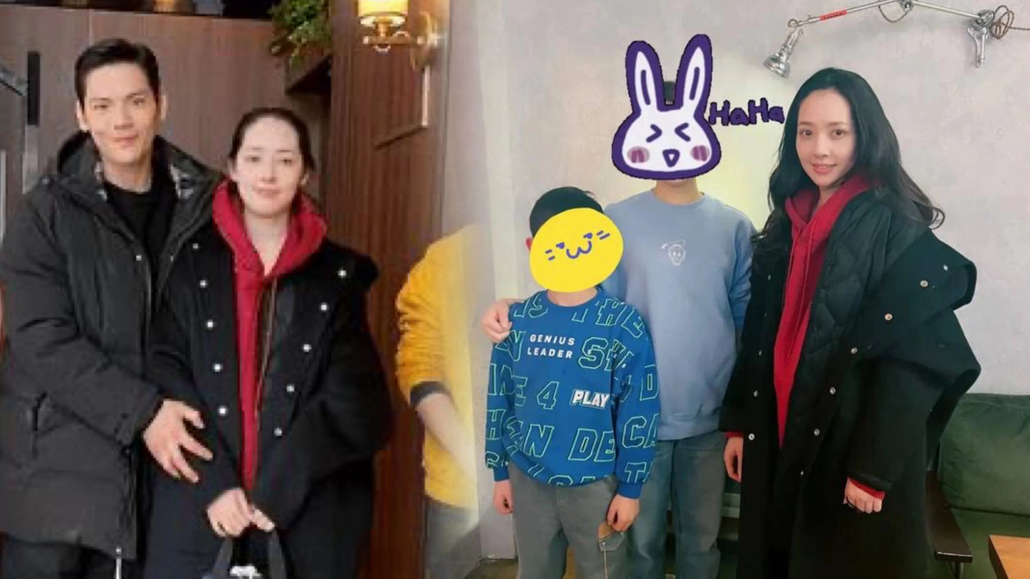 向佐郭碧婷携女现身面馆 温馨互动被夸没架子