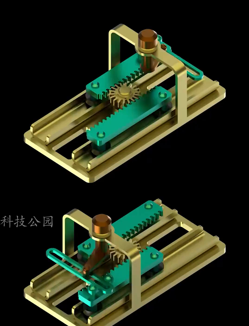 "间歇往返运动的机械机构"