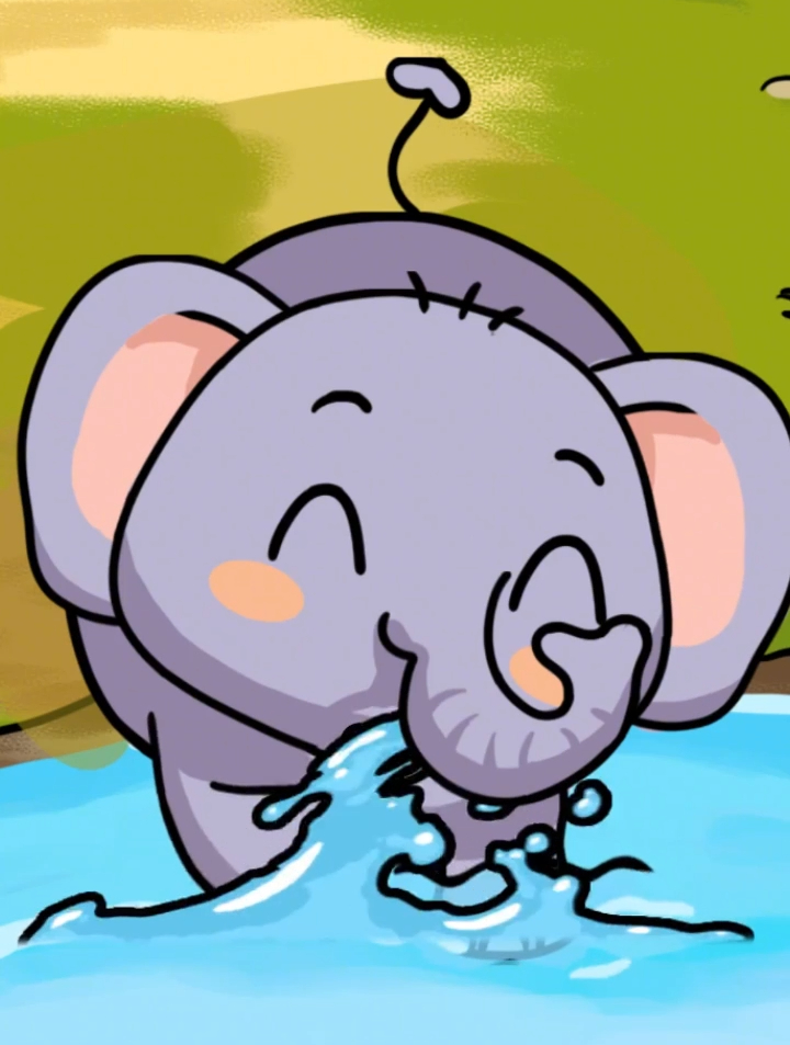 大象喝水用鼻子,那小象喝奶用什么?象妈妈可是很严格的