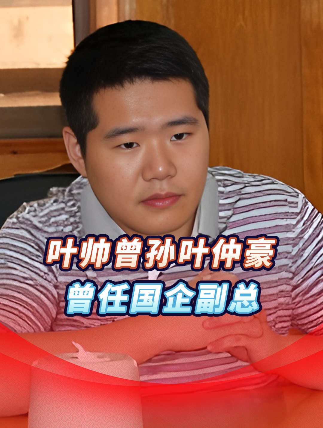 叶帅曾孙叶仲豪,37岁离开政府,不靠家族名望获利,曾任国企副总