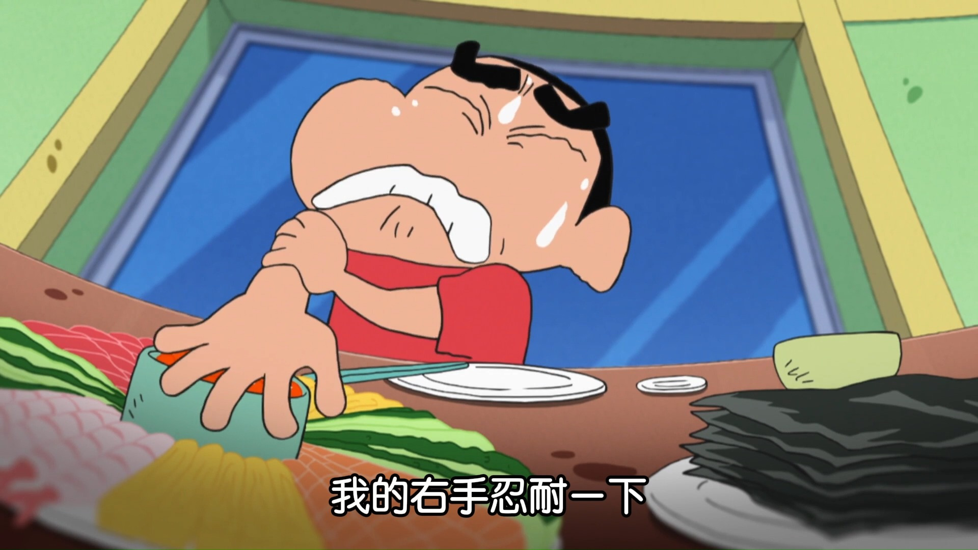 手卷寿司的意义,就是要和家人一起吃