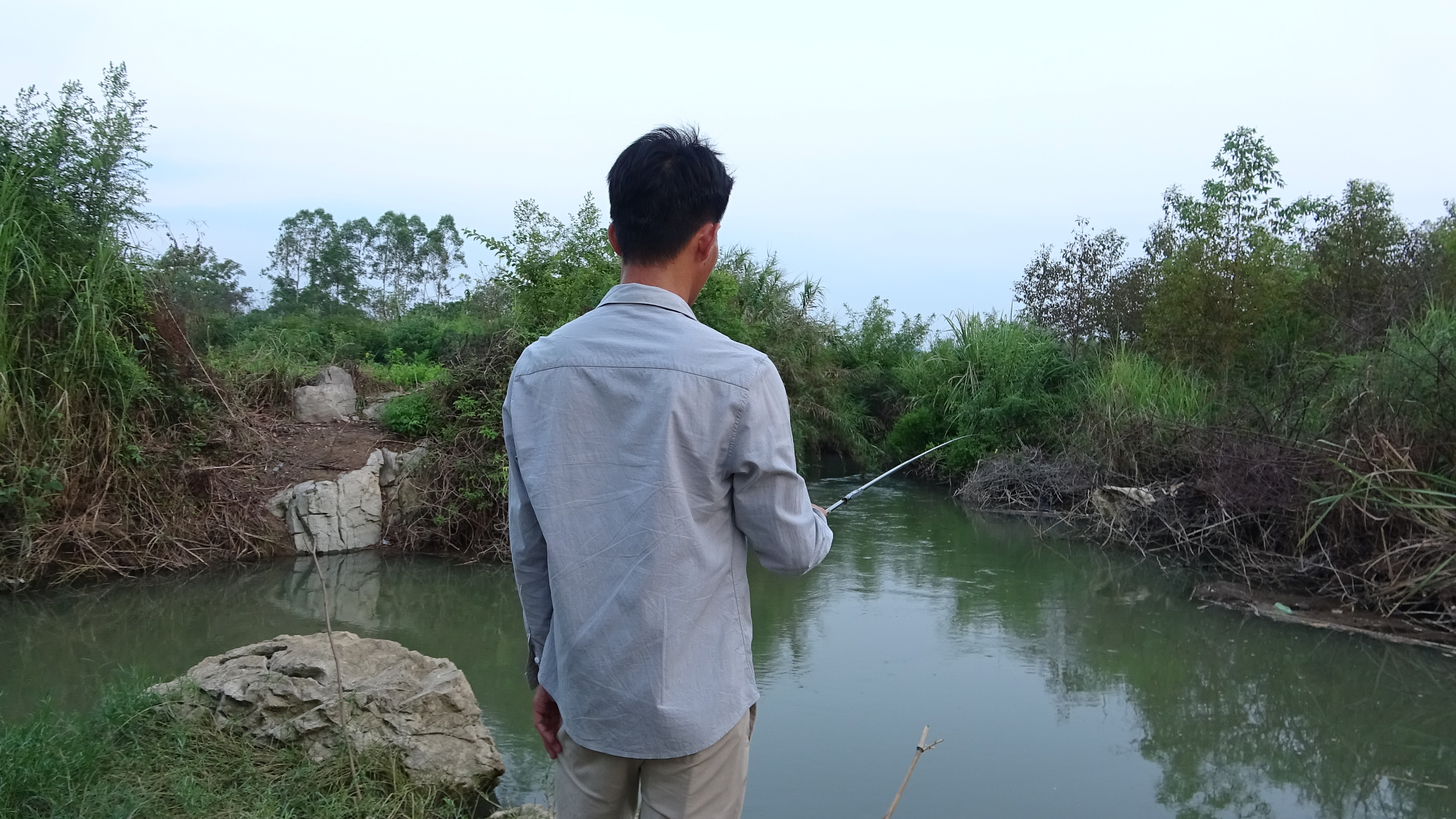 这钓位五天来三次,天然鱼窝鱼口真狂躁,一个半小时狂拉几十条