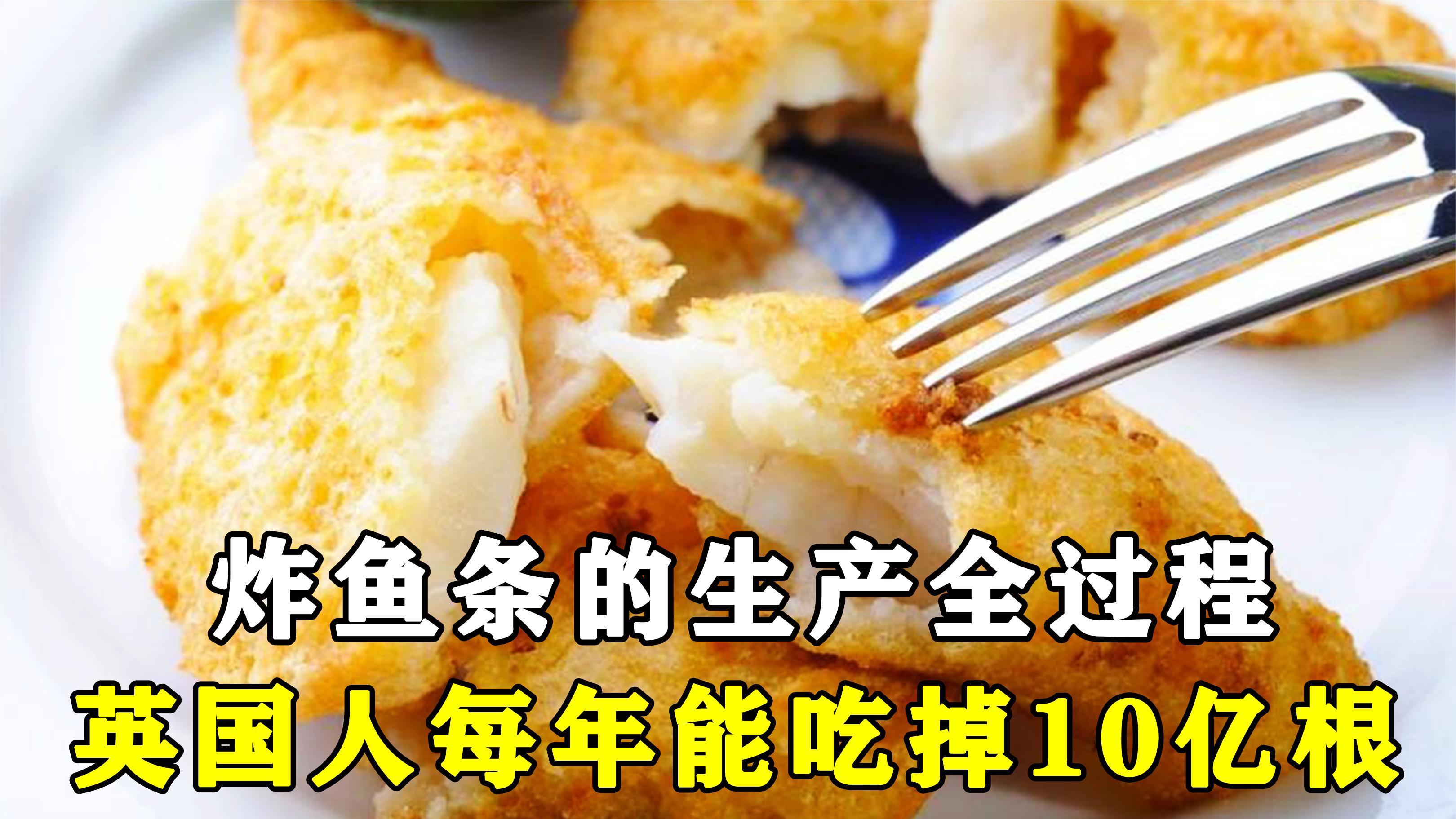 炸鱼条生产全过程,24小时内生产10万根,每年就能消耗1亿吨鱼肉