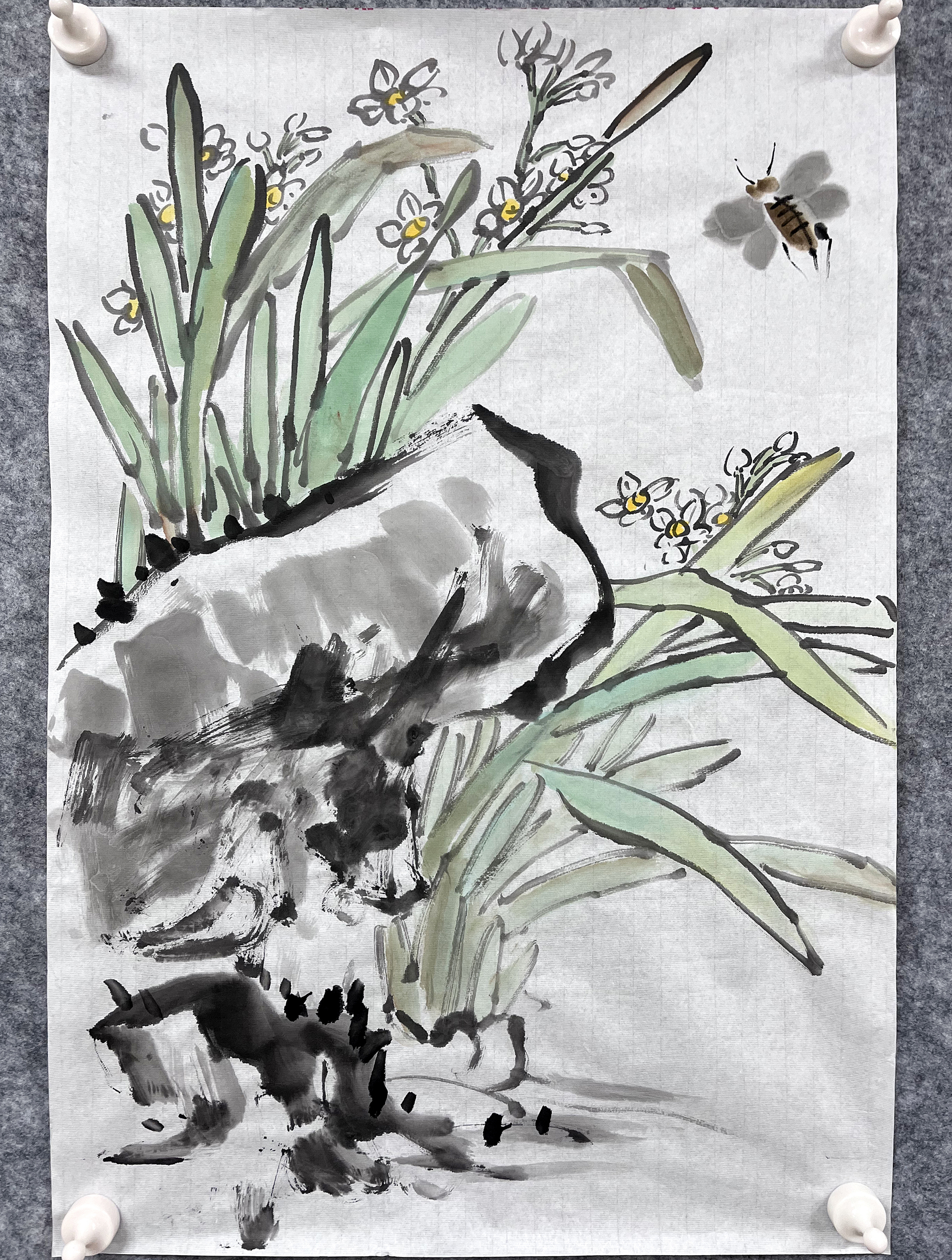 国画_《水仙花》1