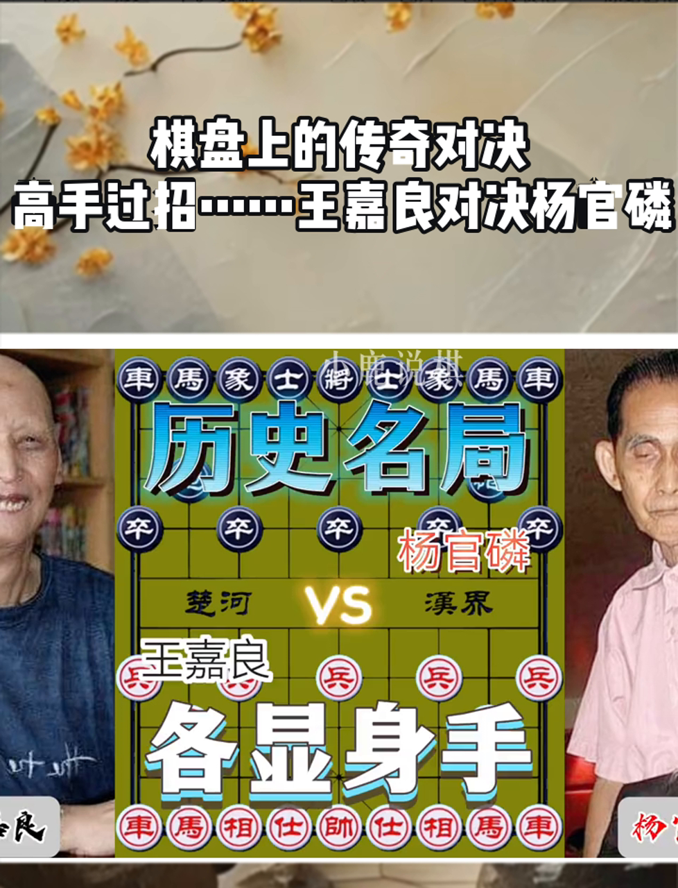 棋盘上的传奇对决,高手过招……王嘉良对决杨官磷