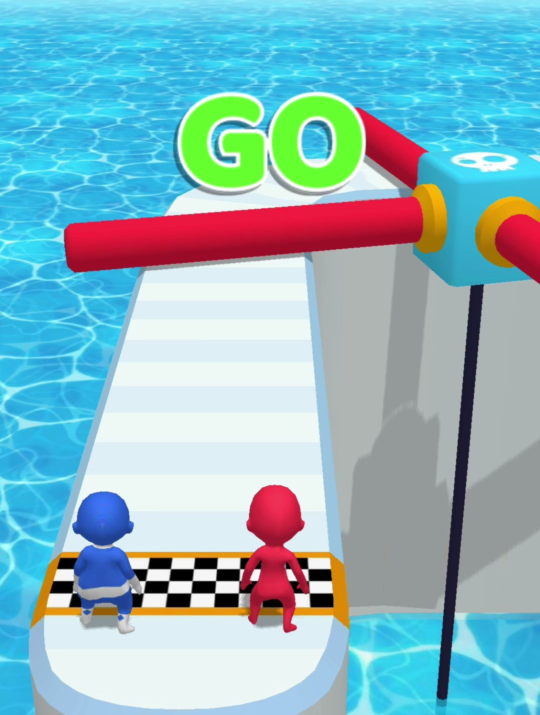 水上冲冲冲:小红来闯关了,开局老六狗带