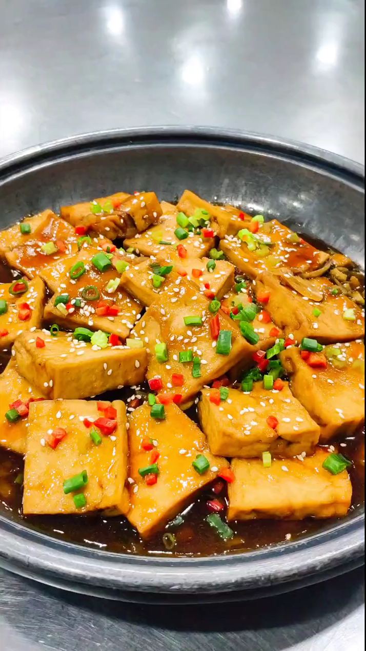 铁板烧汁煎豆腐