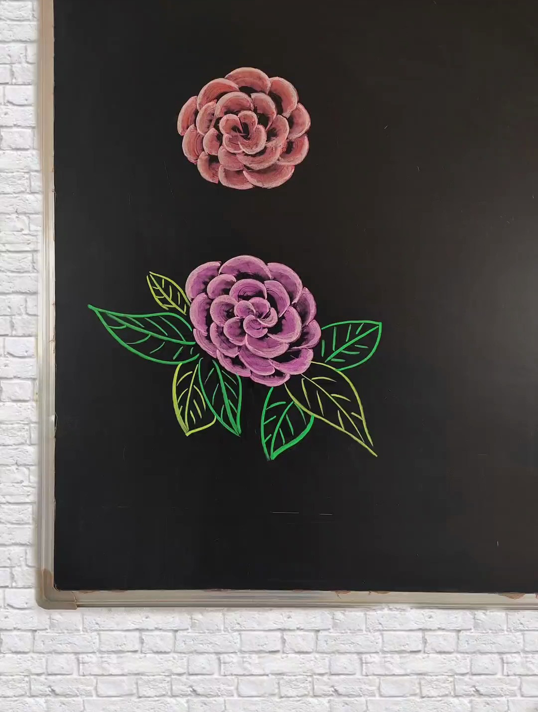 粉丝要的粉笔画花卉教程来了