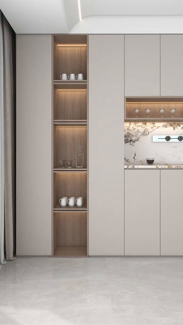 现代轻奢餐边柜好看又实用