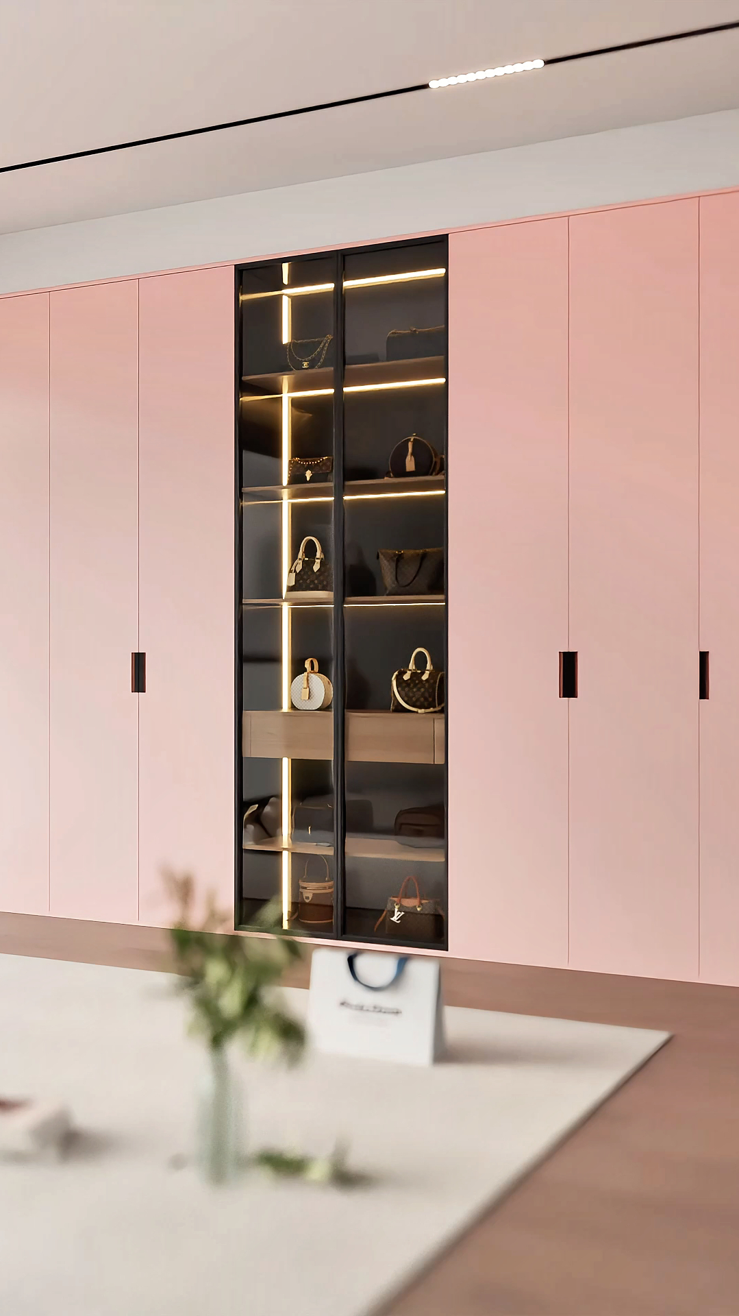 甜美时髦的粉色系衣柜,少女心爆棚!-度小视