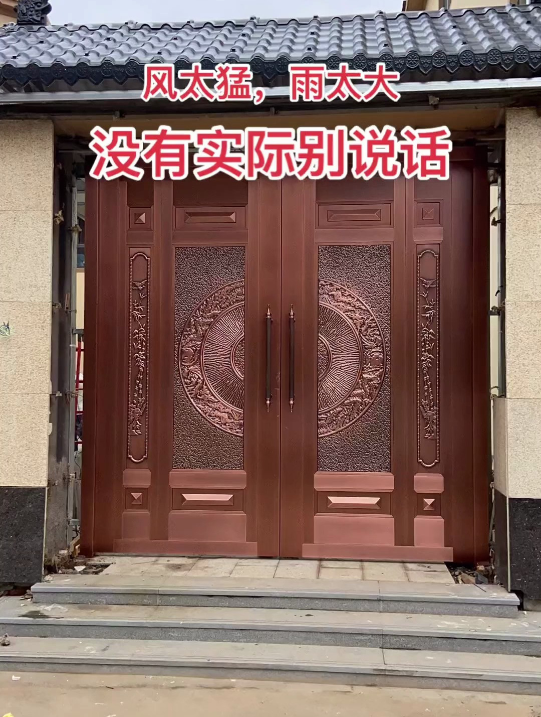 别墅大门 铜门 镀铜门锌合金仿铜门 我这里都有