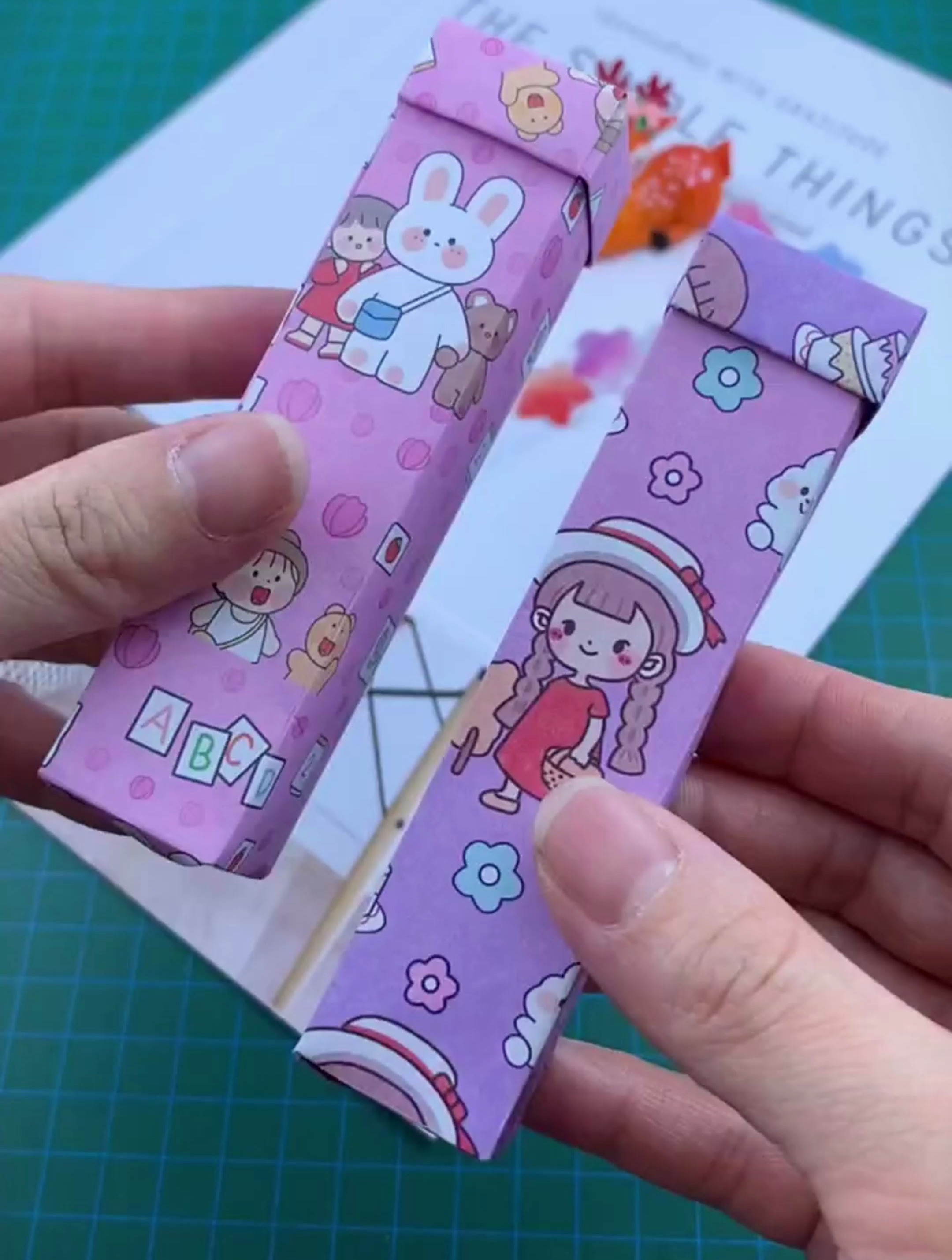 手工折纸 长方形礼物盒