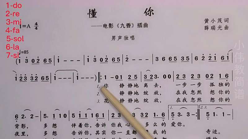 简谱学习懂你还记得满文军的经典成名曲吗