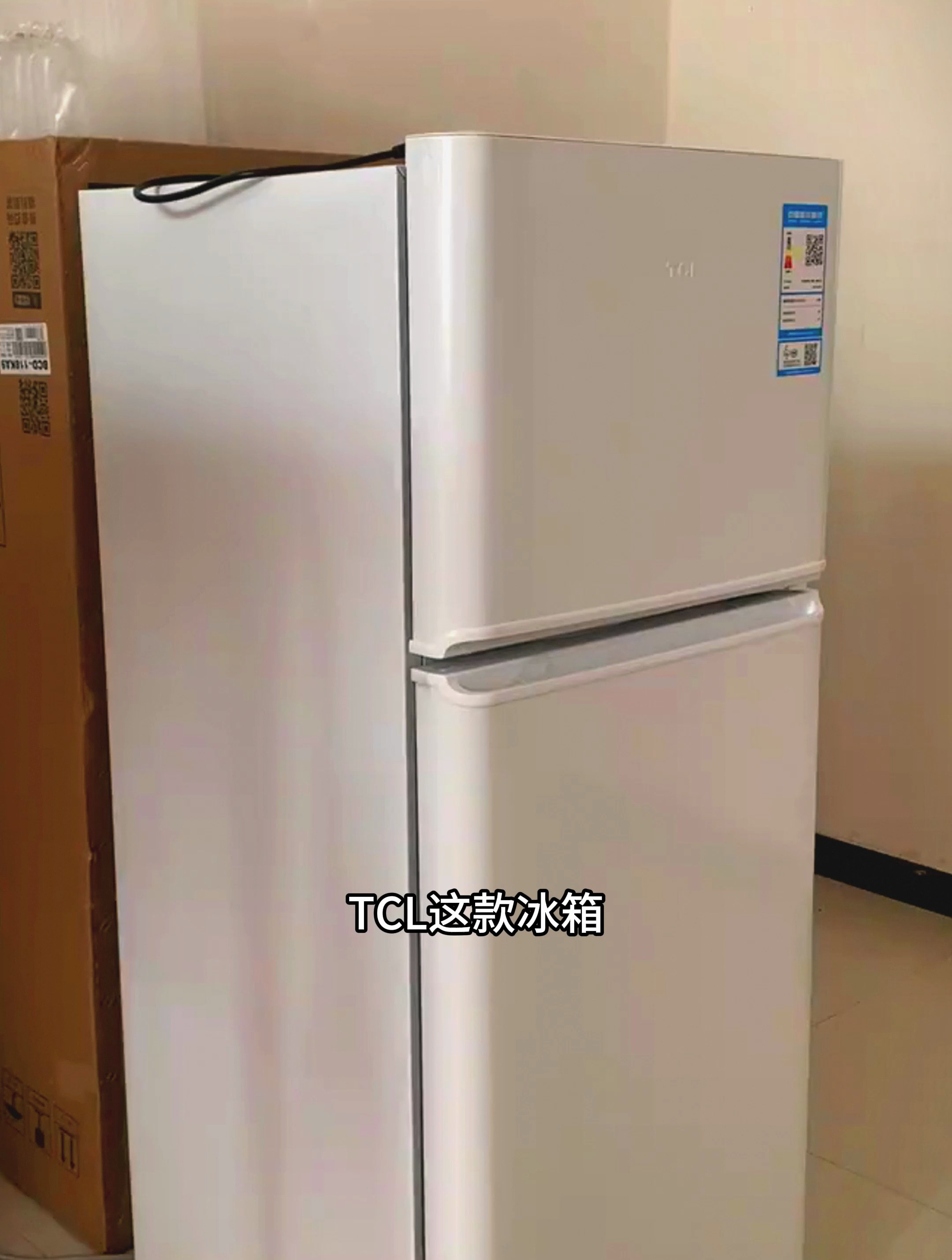 tcl 118升迷你双门养鲜小冰箱白色 均匀制冷 低音环保