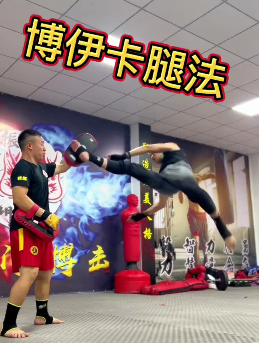 功夫非一日之功,博伊卡腿法挑战成功,有请下一位挑战者-度小视