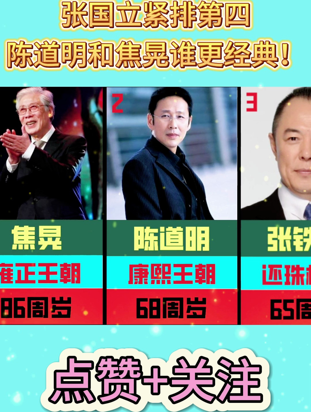 演皇帝最像的十位演员,张国立紧排第四,陈道明和焦晃谁更经典!