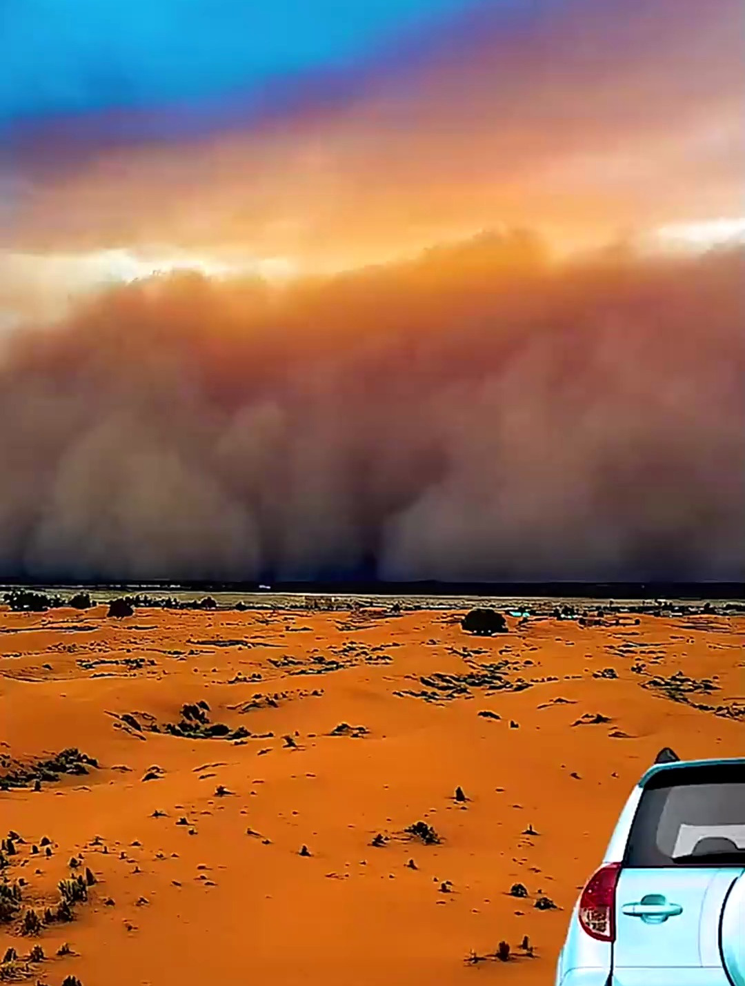蒙古特大沙尘暴,人类多么渺小,黄沙-度小视
