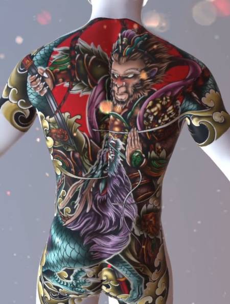 孙悟空到底有多强齐天大圣纹身手稿-度小视