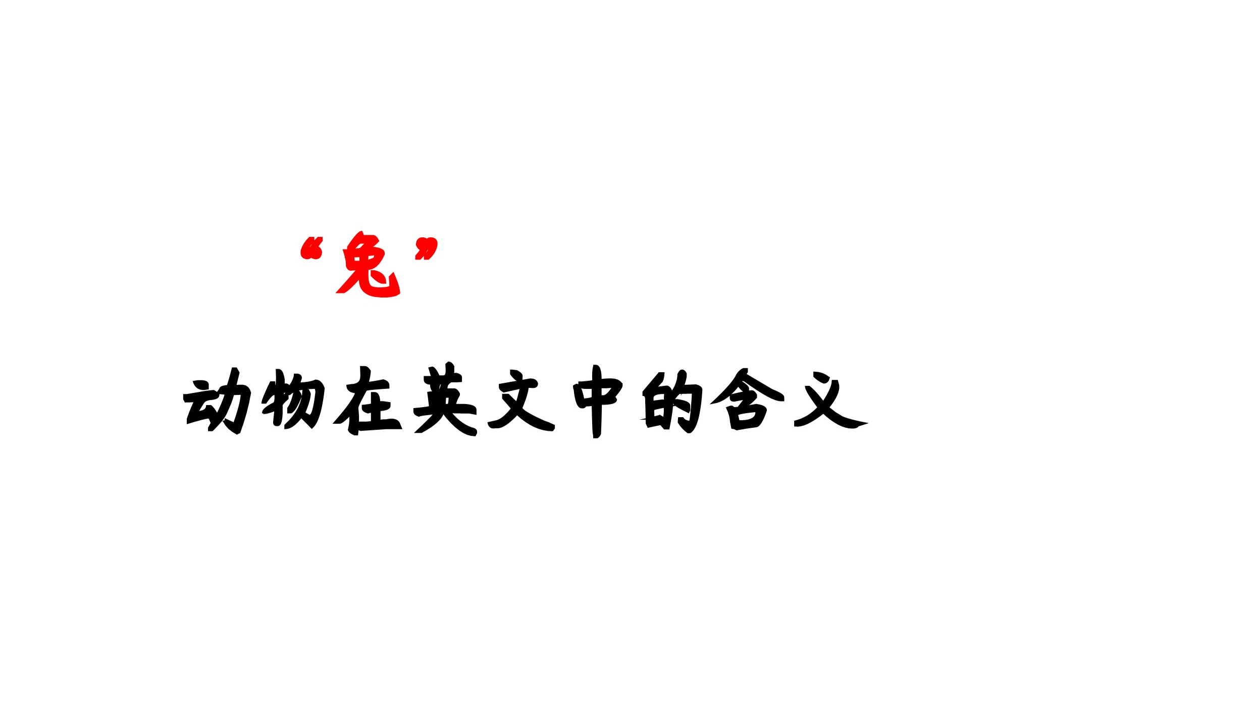 动物在英文中的含义-兔
