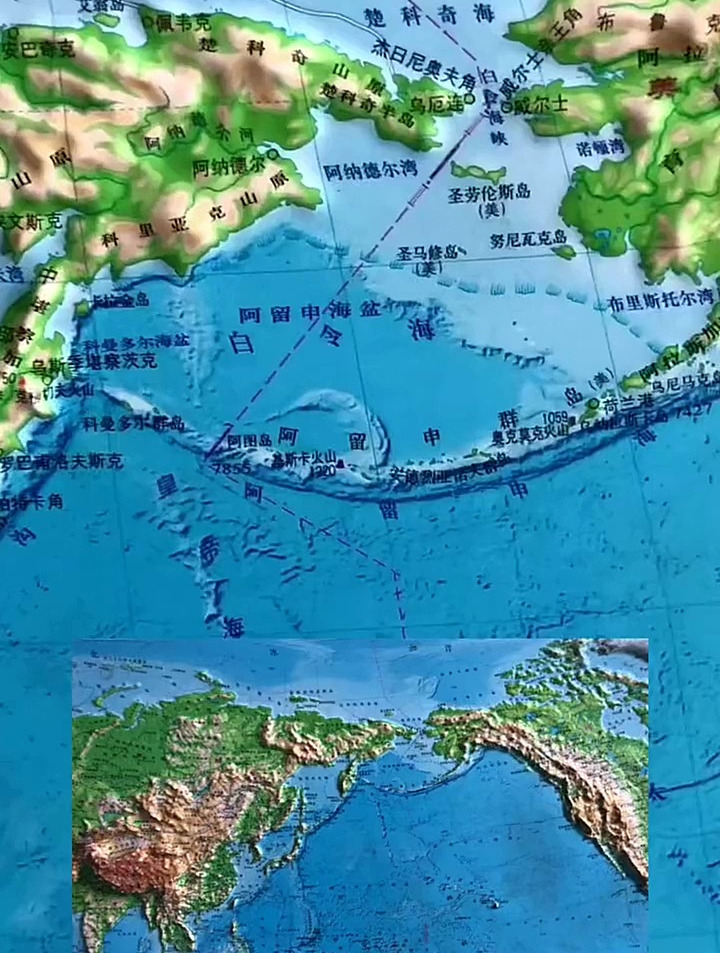 白令海峡是世界上最长的海底峡谷,它有四重身份