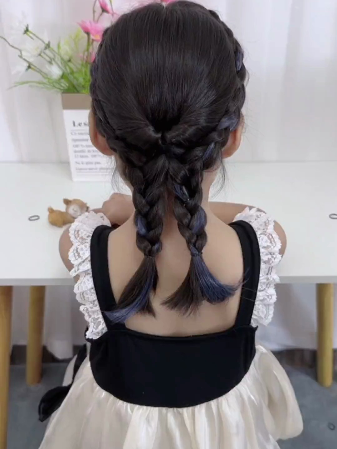 儿童漫感双马尾发型教程来啦洋气又好看还可以扎亲子款哦