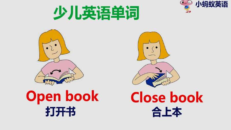 孩子们每天都要读书,“打开书”用英语怎么说?简单好学